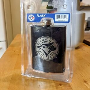 MLB Toronto Blue Jays Black Stainless Steel Flask
